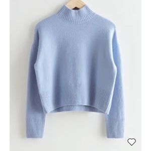 & other stories mock neck sweater